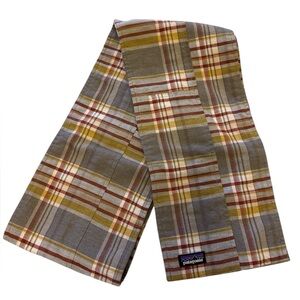 Patagonia Fjord Organic Cotton Flannel Patchwork Scarf